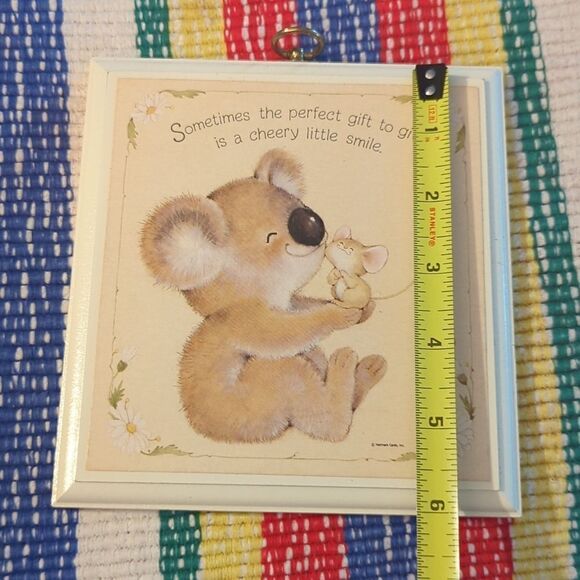 Hallmark vintage koala and tiny mouse friendship plaque‎ wall decor 🐨🐭❤️ - Picture 5 of 8